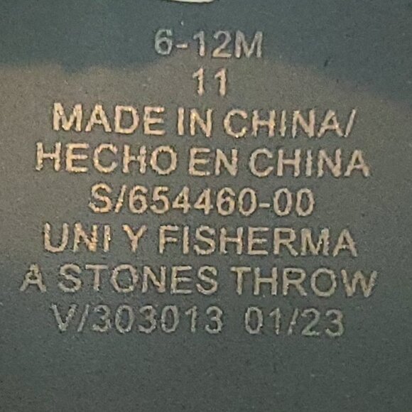 OLD NAVY BABY UNISEX FISHERMAN SANDALS "A STONE'S THROW" 6-12 MONTH SIZE 11 - Picture 3 of 9